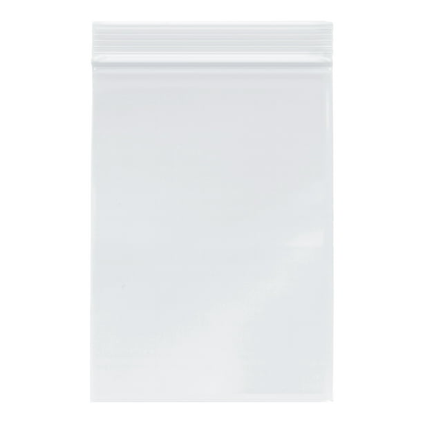 100 pack of 5x7 Reclosable Resealable Clear Zip Lock Poly Plastic Bags 2 Mil